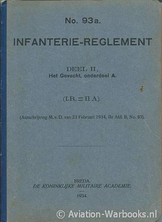 No. 93a Infanterie-reglement