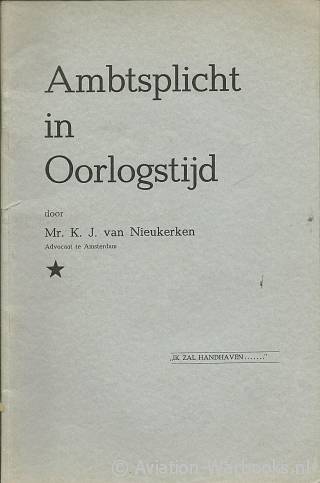 Ambtsplicht in oorlogstijd