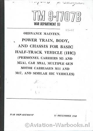 Ordnance Maintenance Power Train, Body and chassis for basic Half-Track Vehicle