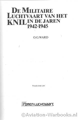De Militaire Luchtvaart van het KNIL in de jaren 1942-1945